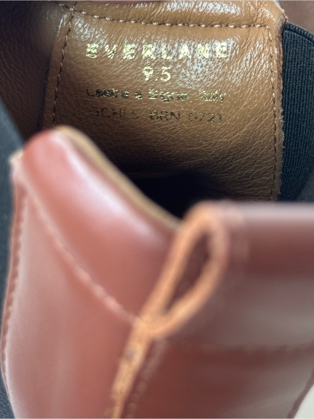 Everlane The Chelsea Boot Leather Tobacco Brown Women’s Size 9.5 - Picture 12 of 12